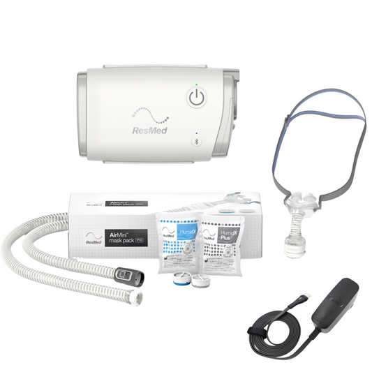 Pack d'installation de la machine CPAP de voyage Airmini Autoset + masque facial complet AirMini F20