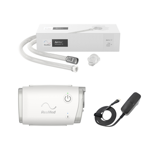 Pack d'installation de la machine CPAP de voyage Airmini Autoset + masque facial complet AirMini F20